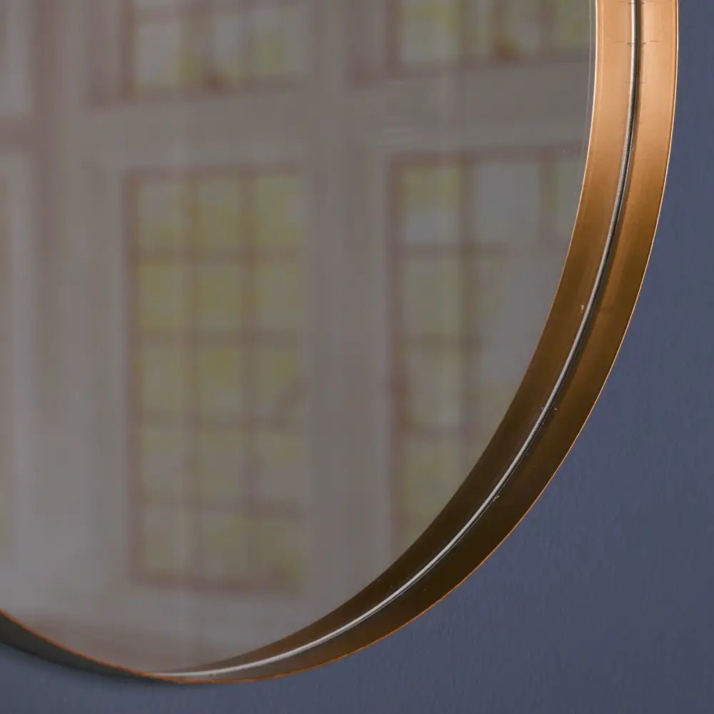 80 CM Gold Round Wall MirrorMirrorChic & Co Home LTD