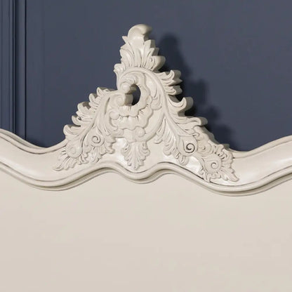 Ornate decorative molding on a 3ft single bed for luxurious bedroom comfort