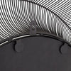 Black Large Wire Mirror with Circular Abstract DesignMirrorsChic & Co Home LTD