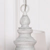 French Style Distressed 5 Branch Chandelier with ShadesChandeliersChic & Co Home LTD