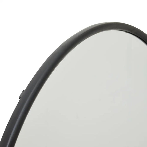 Large Black Circular Metal Wall MirrorMirrorsChic & Co Home LTD