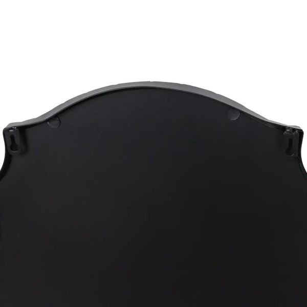 Matt Black Ornate Curved Oval MirrorMirrorsChic & Co Home LTD