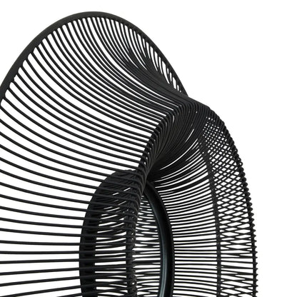 Chico Black Wire Mirror features a stylish curved design with radiating lines