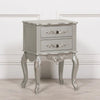 Silver Hand Painted French Antique Bedside TableBedside DrawerChic & Co Home LTD