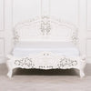 White French Style Rococo King Bed in Mahogany WoodBed FrameChic & Co Home LTD